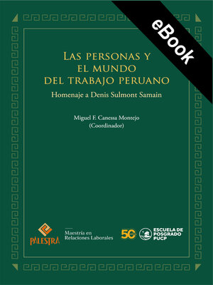cover image of Las personas y el mundo del trabajo peruano